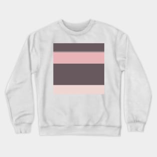 An astonishing admixture of Wenge, Spanish Gray, Lotion Pink and Pale Chestnut stripes. Crewneck Sweatshirt